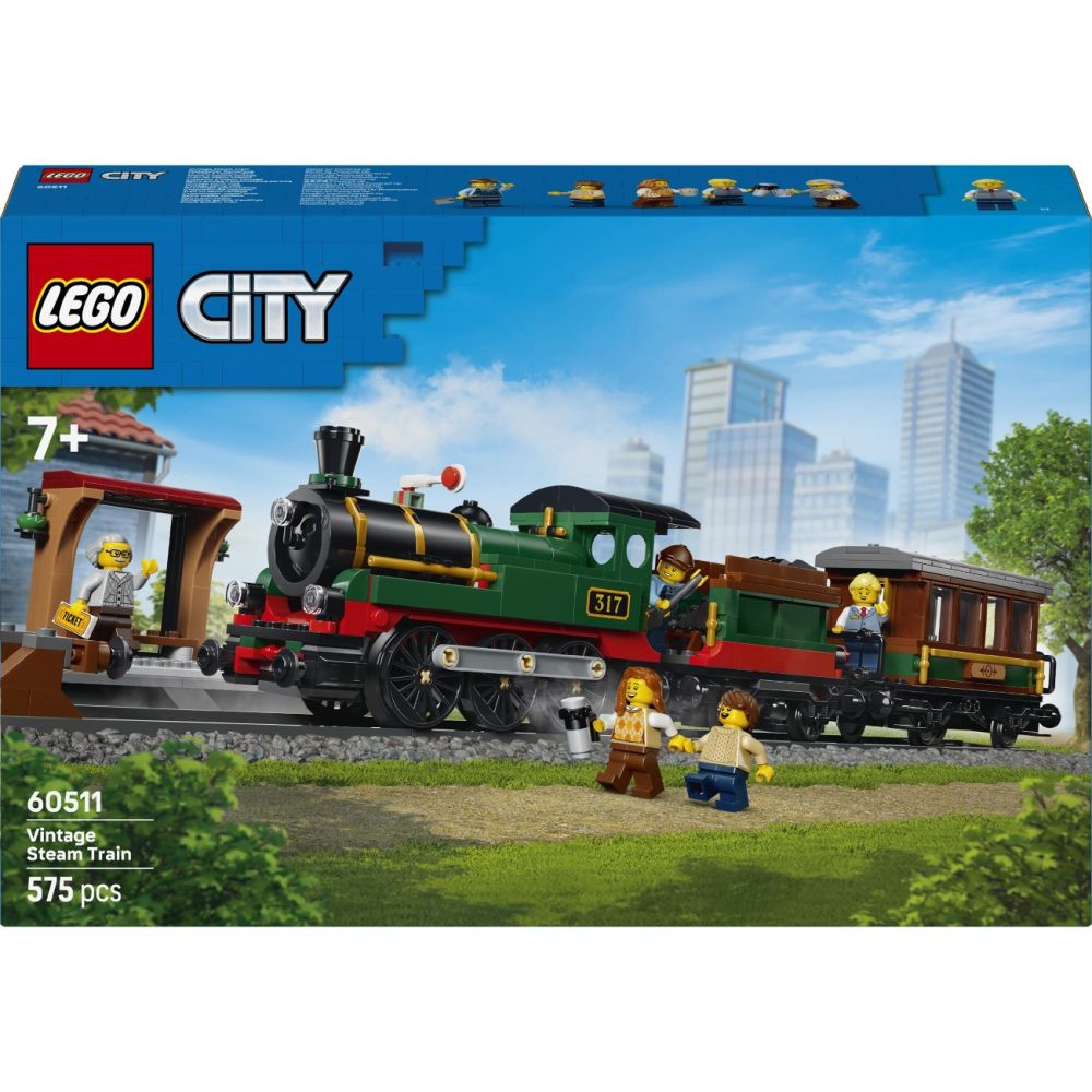 LEGO® City - Tren cu aburi vintage (60511)