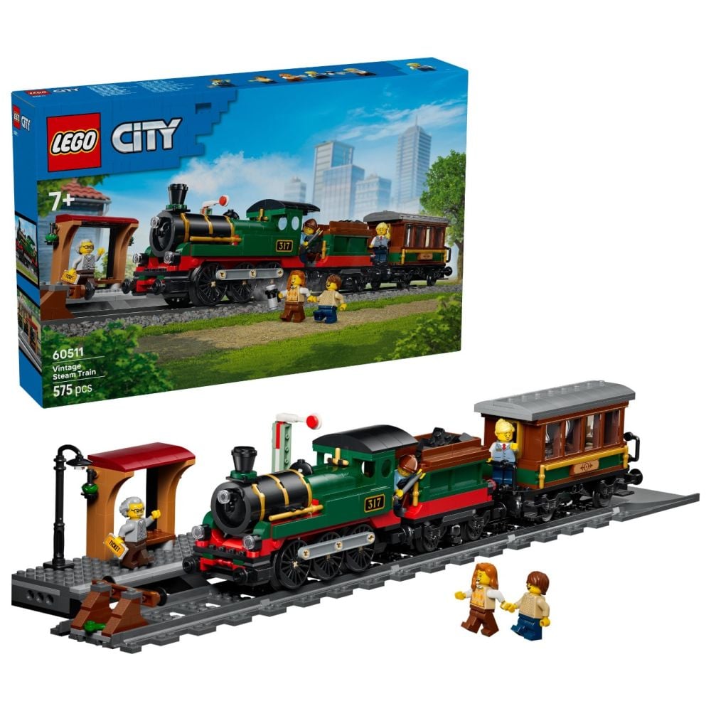 LEGO® City - Tren cu aburi vintage (60511)