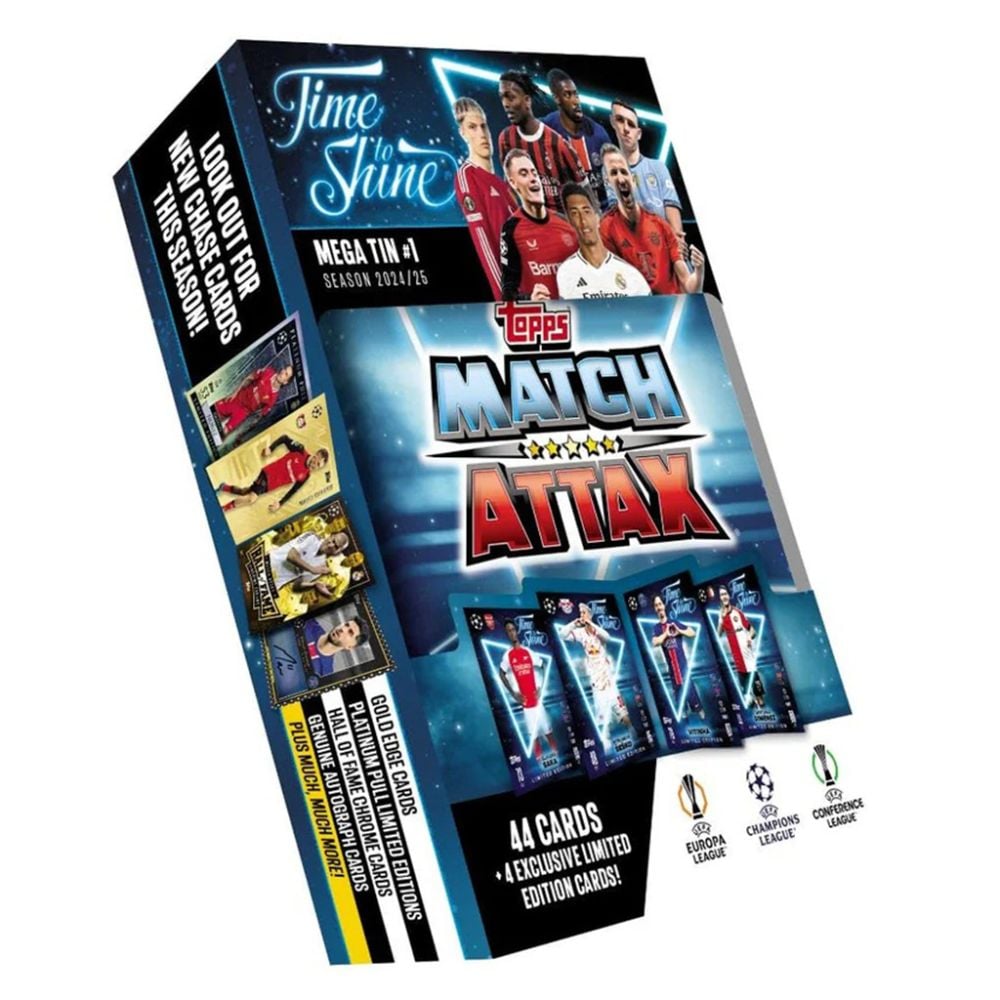 Cutie metalica cu 48 carti, Topps, UEFA Match Attax 2024-2025 | Noriel