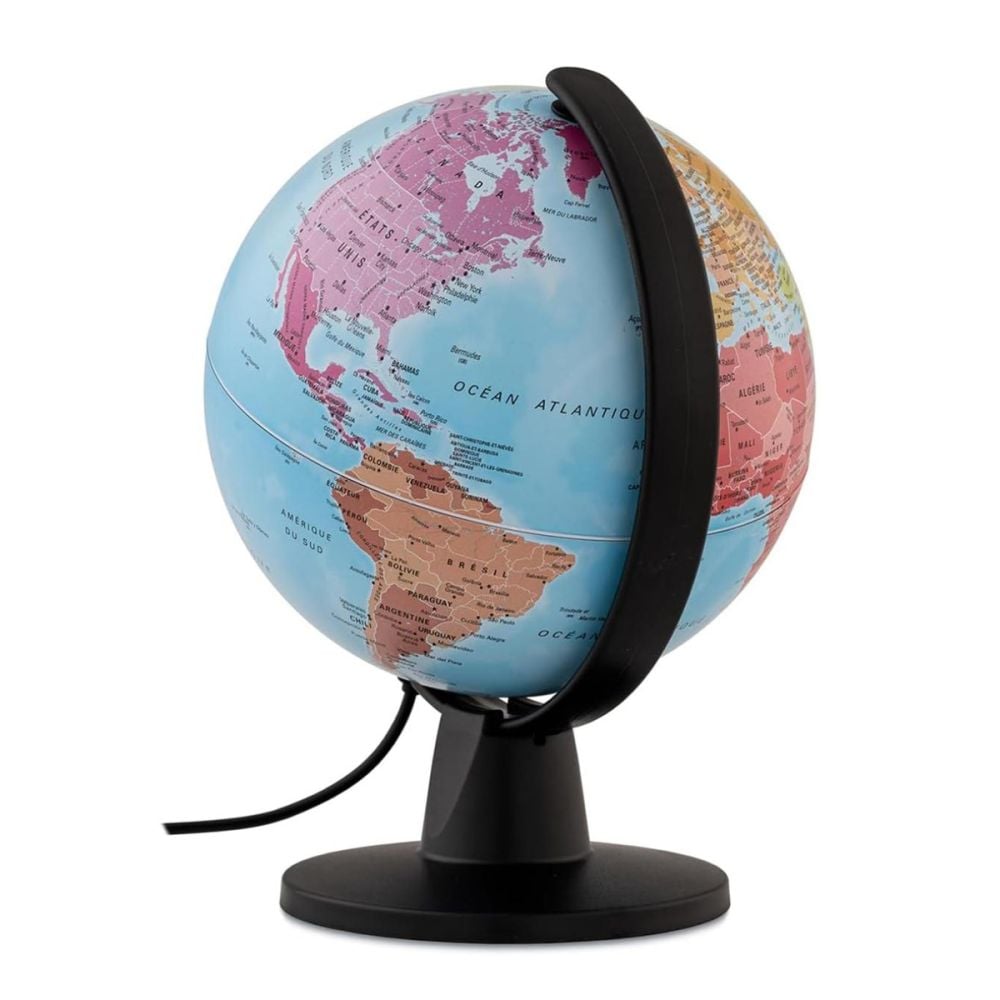 Glob pamantesc iluminat, Tecnodidattica, Luce Continenti, 16 cm