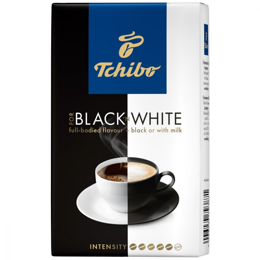Cafea prajita si macinata Tchibo Black'n White, 500 g