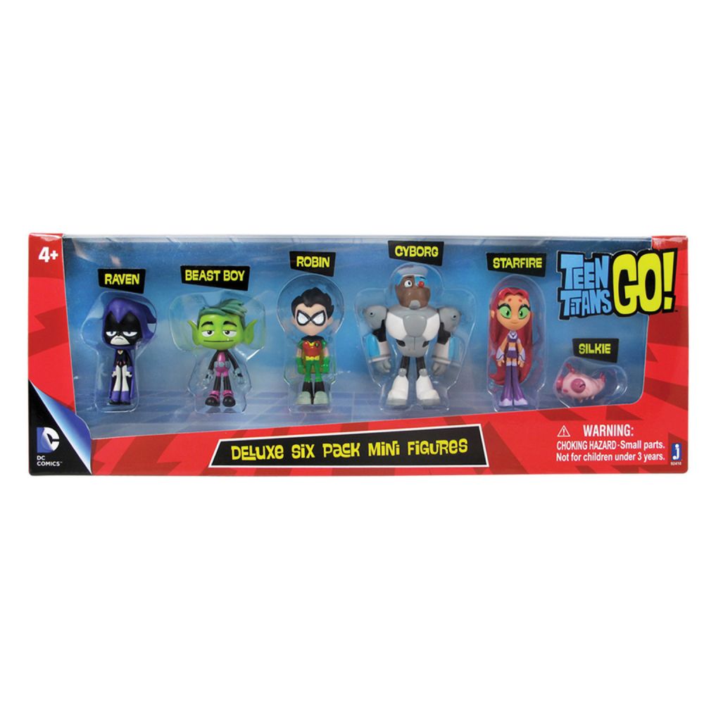 Set Figurine Teen Titans, 5 cm, 6 buc