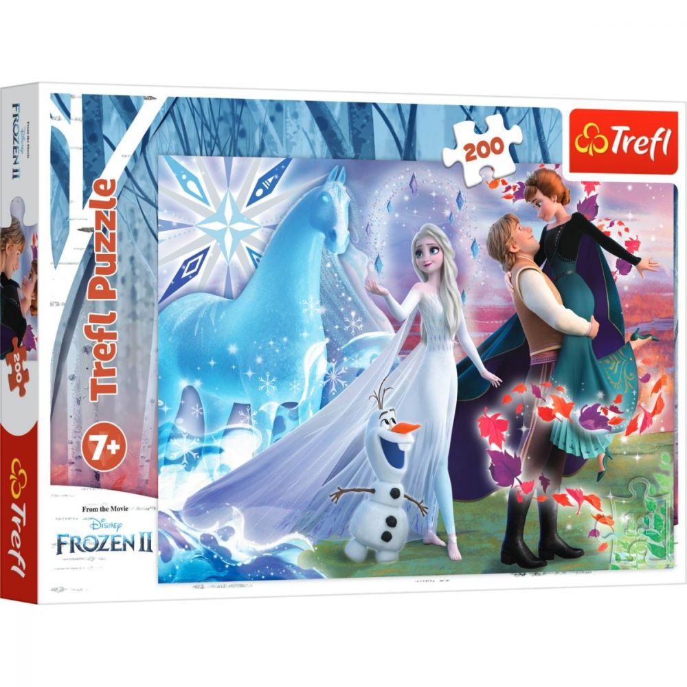Puzzle Trefl 200 piese, Lumea magica a surorii, Disney Frozen 2