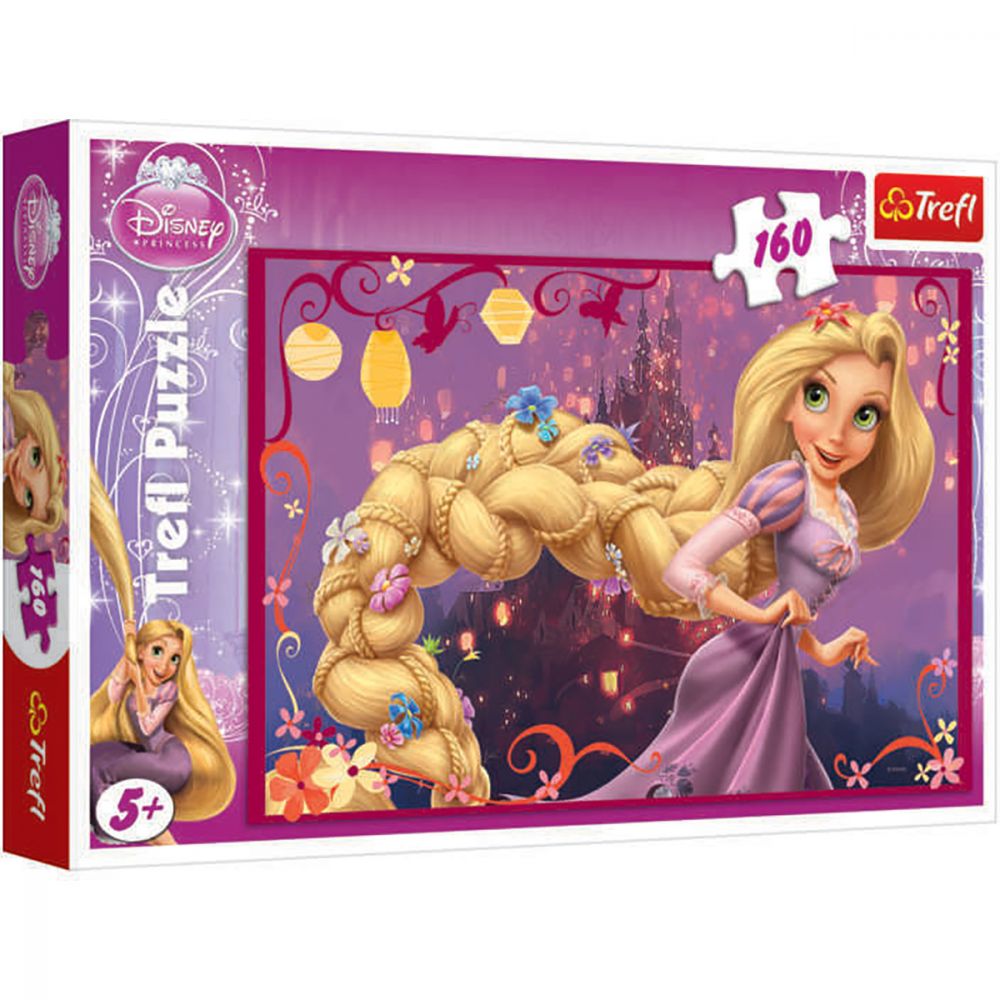 Puzzle Trefl, Disney Princess, Parul impletit a lui Rapunzel, 160 piese