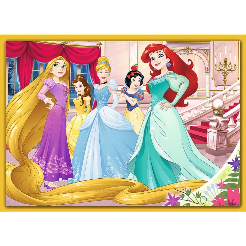 Puzzle Trefl 4 in 1, O zi fericita, Disney Princess (35, 48, 54, 70 piese)
