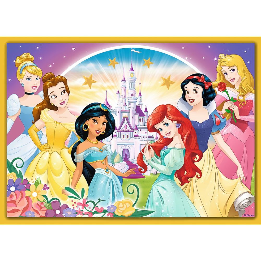 Puzzle Trefl 4 in 1, O zi fericita, Disney Princess (35, 48, 54, 70 piese)