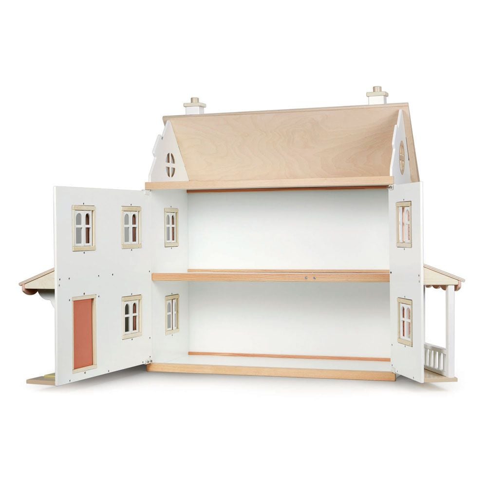 Casuta coloniala de papusi din lemn premium, Tender Leaf Toys