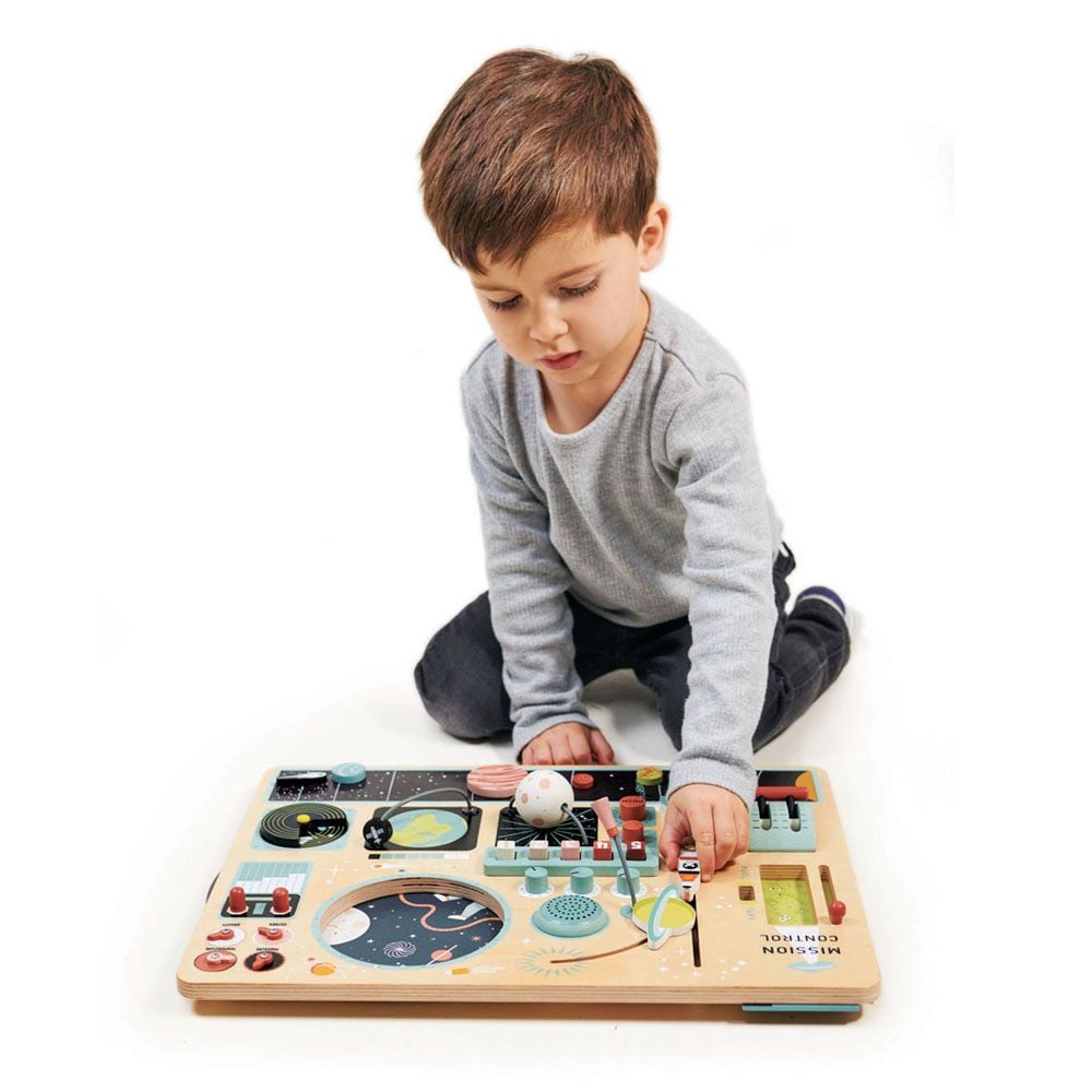 Statie spatiala din lemn premium, Tender Leaf Toys