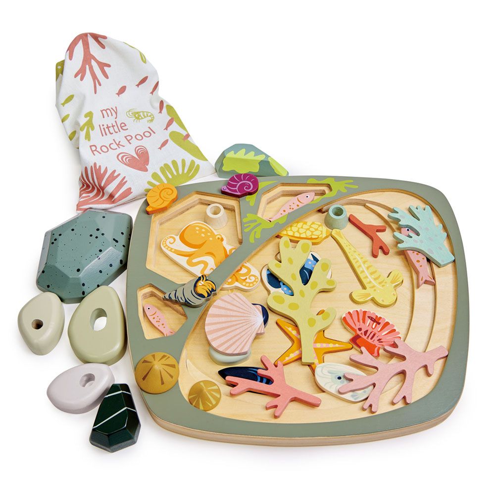 Colectia mea de pietre din lemn premium, Tender Leaf Toys