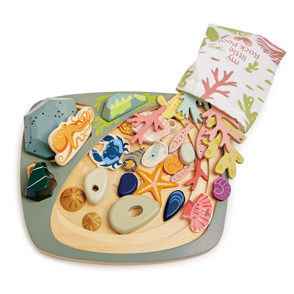 Colectia mea de pietre din lemn premium, Tender Leaf Toys