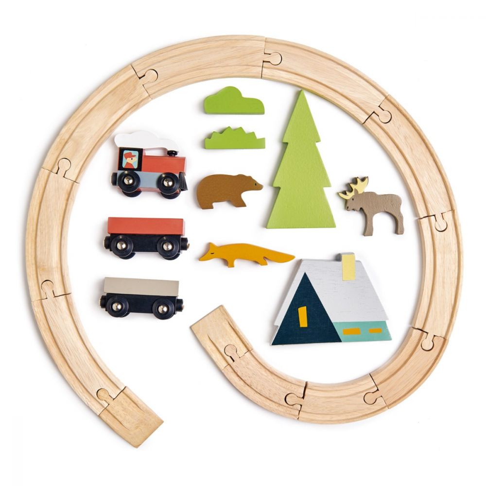 Set Tren montan din lemn Tender Leaf Toys