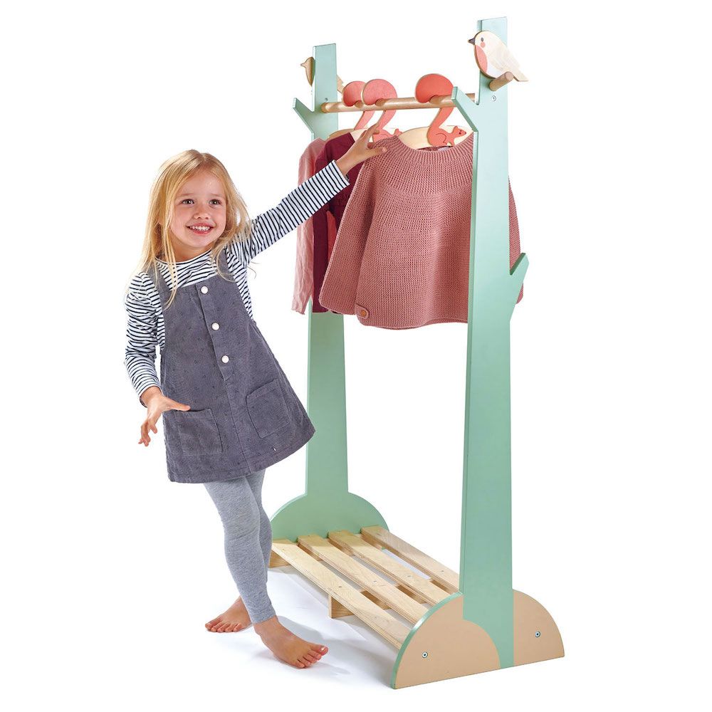 Cadru suport pentru haine din lemn premium, Tender Leaf Toys