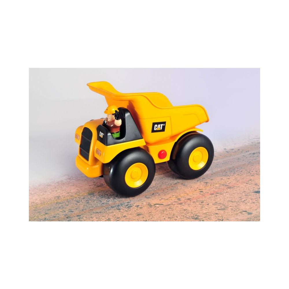 Toy State - Masinute de Constructii Big Rumbler cu figurina - Camion de Gunoi