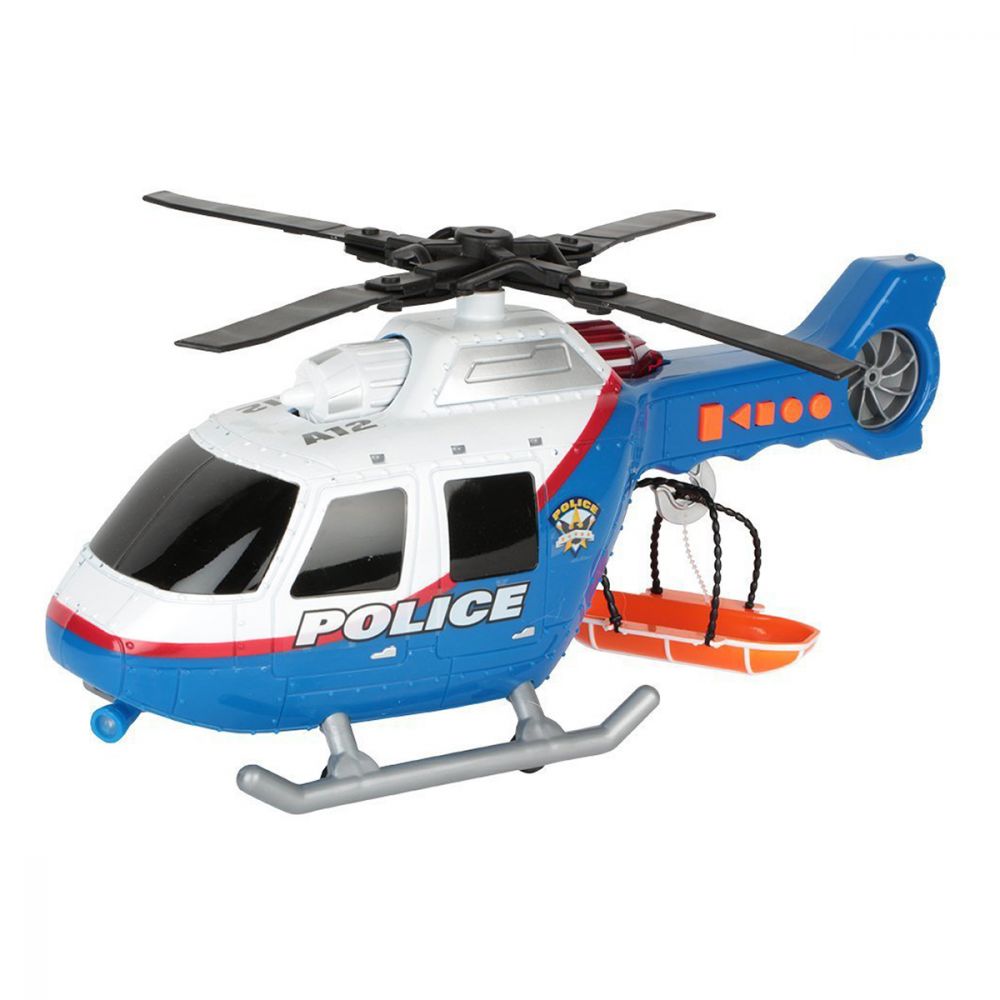 Toy State Masinute Rush and Rescue - Elicopter de politie, 35 cm