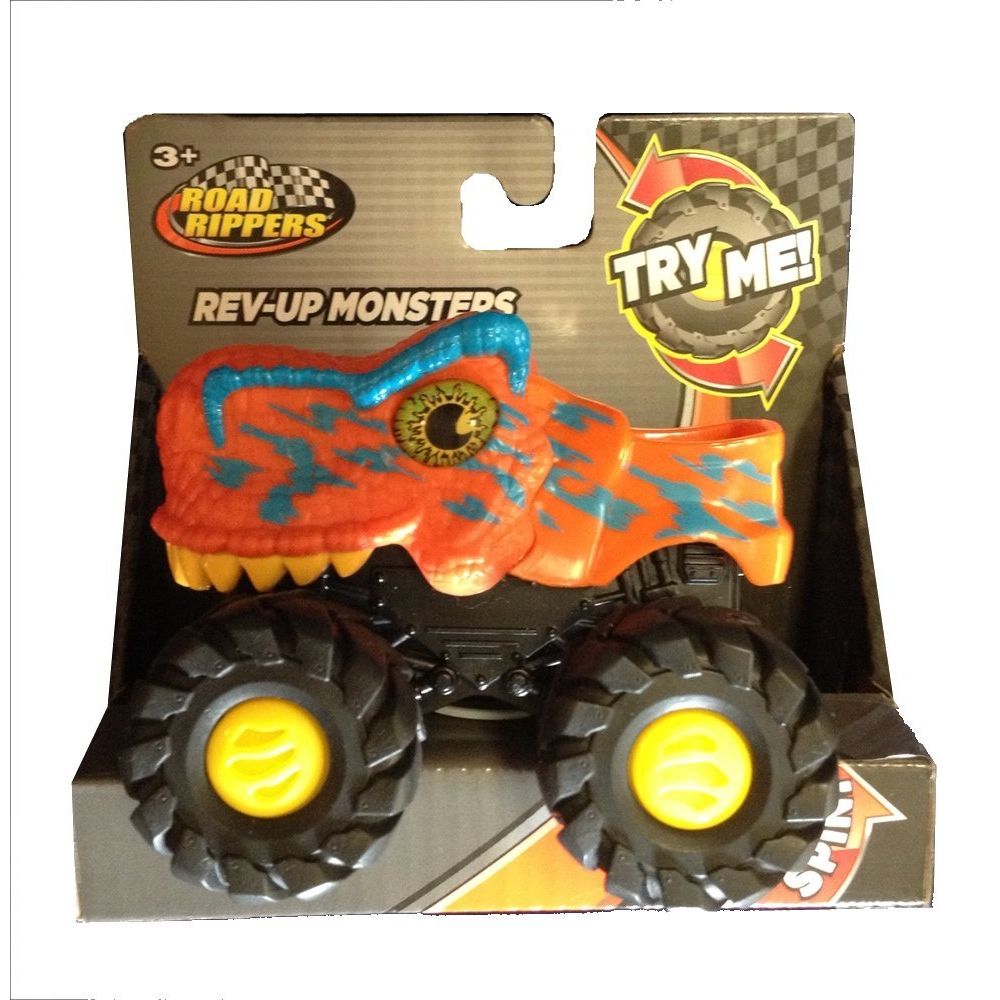 Toy State Road Rippers Rev-Up Monsters - Tyranno