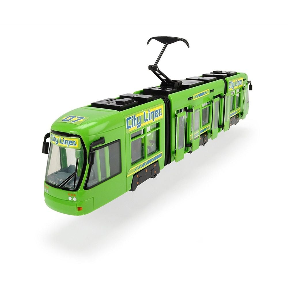 Tramvai Dickie Toys - City Liner, verde