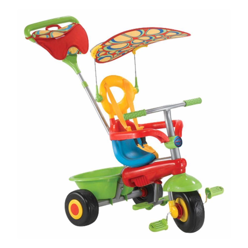 Tricicleta copii Smart Trike Fresh, 3-in-1, Rosu si verde