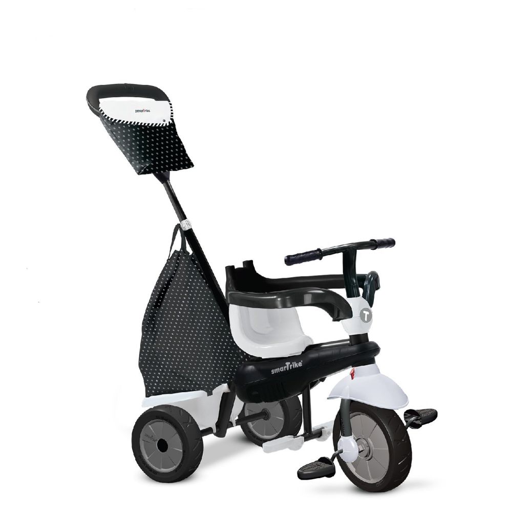Tricicleta copii Smart Trike Glow Touch Steering 4 in 1, BlackWhite