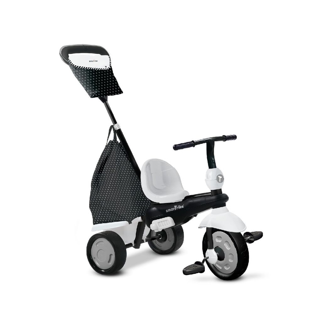Tricicleta copii Smart Trike Glow Touch Steering 4 in 1, BlackWhite