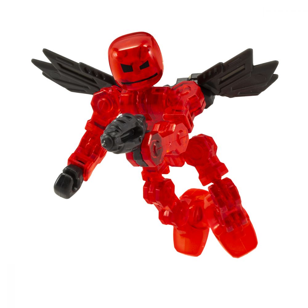 Figurina Robot articulat transformabil KlikBot, Red