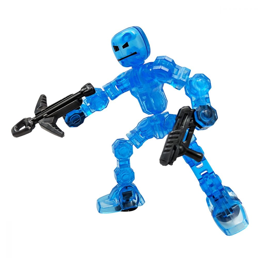 Figurina Robot articulat transformabil KlikBot, Blue