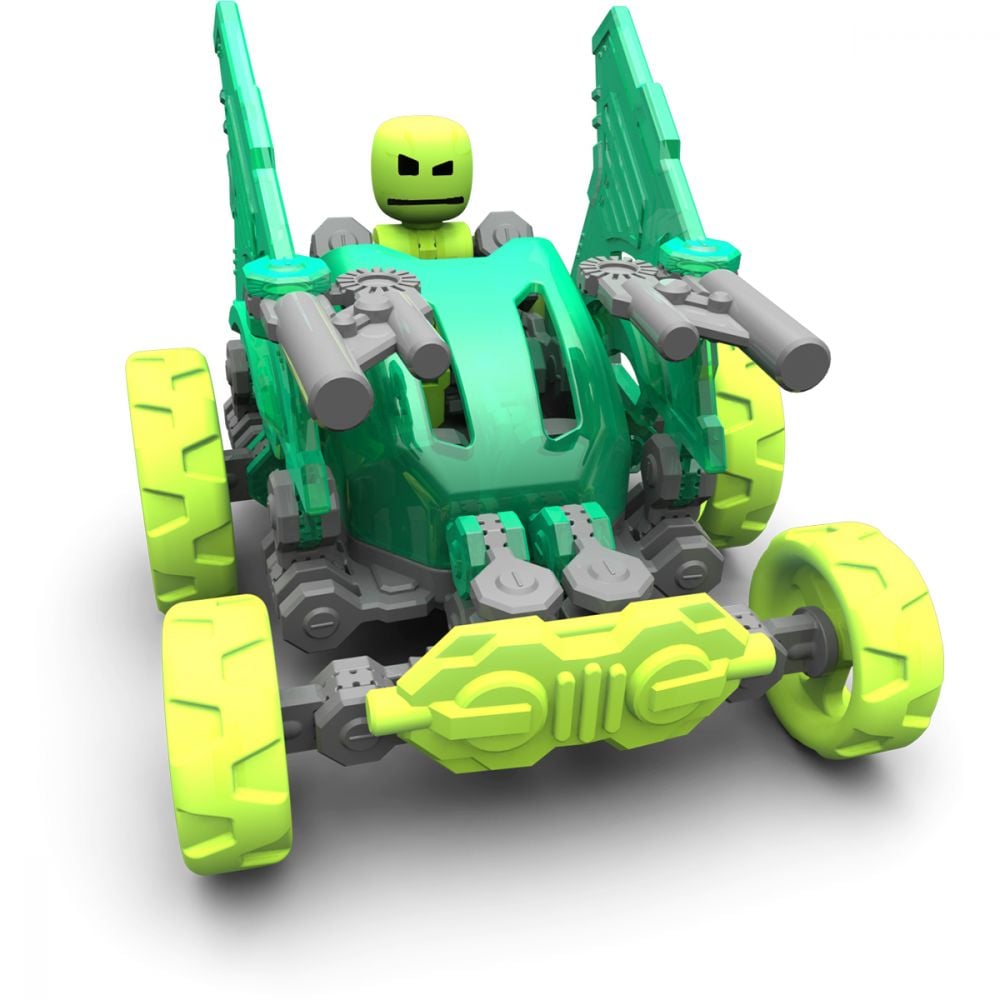 Set Figurina Robot articulat transformabil KlikBot Megabots Drifter, Green