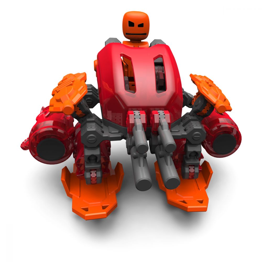 Set Figurina Robot articulat transformabil KlikBot Megabots Stampede, Red