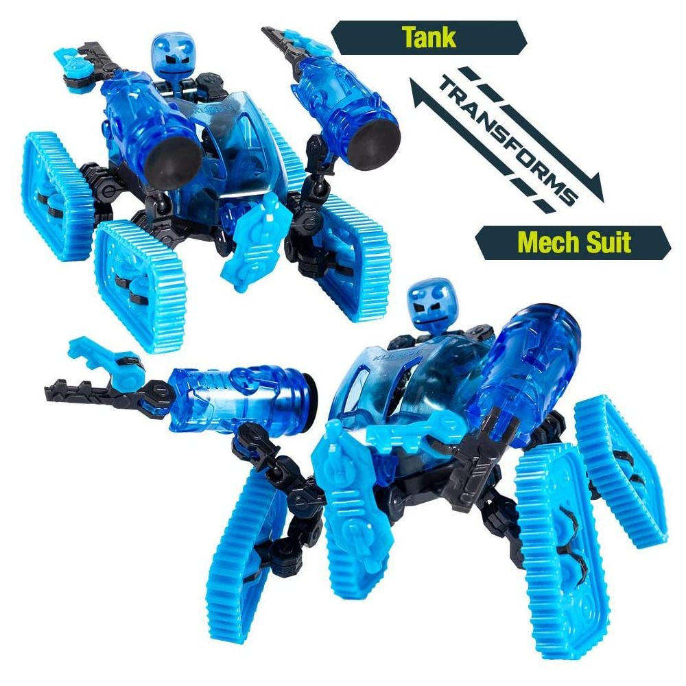 Set Figurina Robot articulat transformabil KlikBot Megabots Trailblazer, Blue
