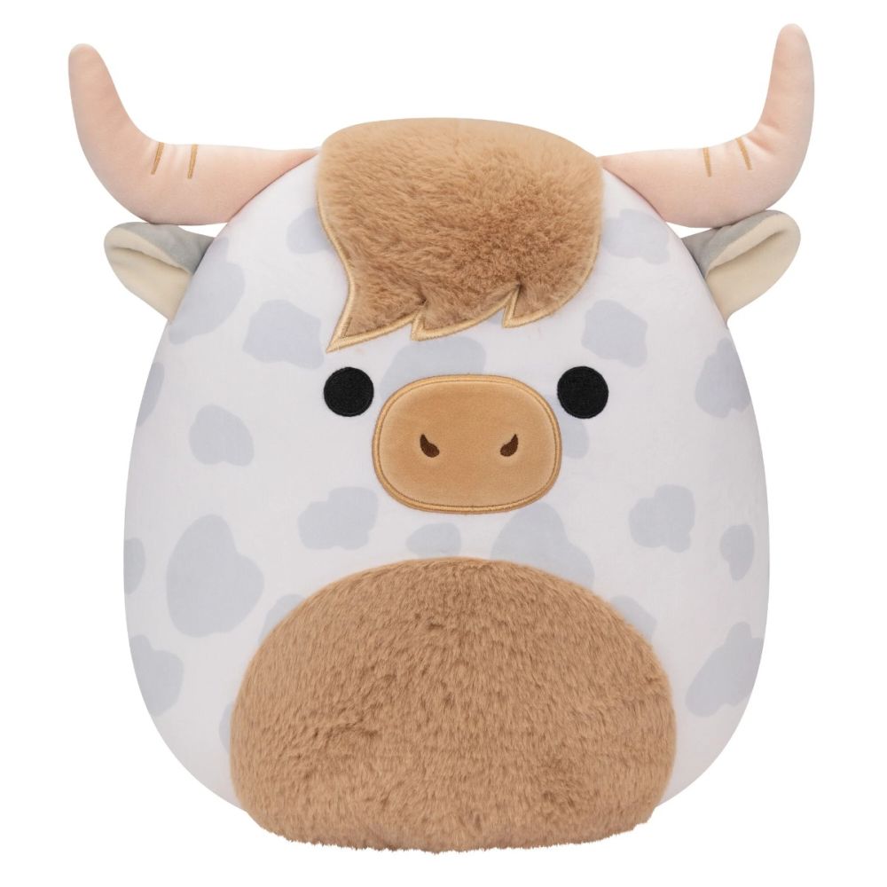 Jucarie de plus, Squishmallows, Vacuta Borsa, 19 cm