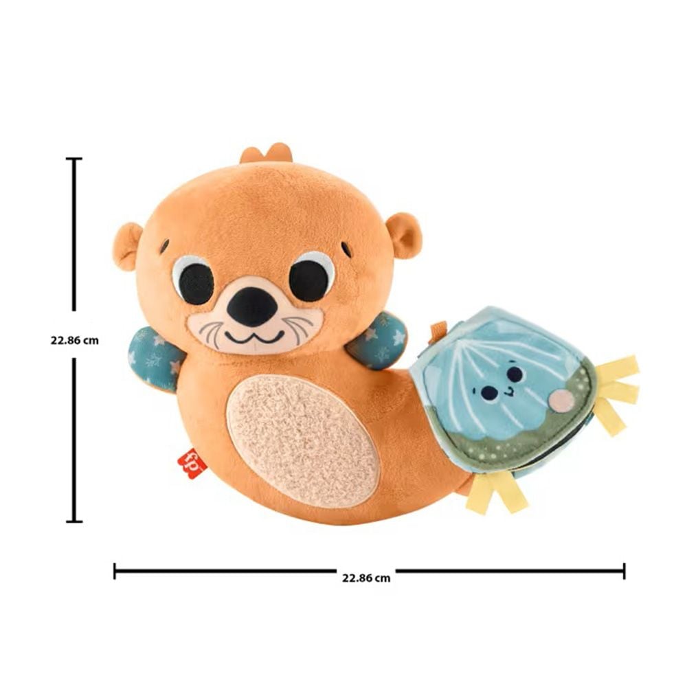 Jucarie de plus 2 in 1, Fisher Price, Vidra Rockin Tummy Time, HXG96