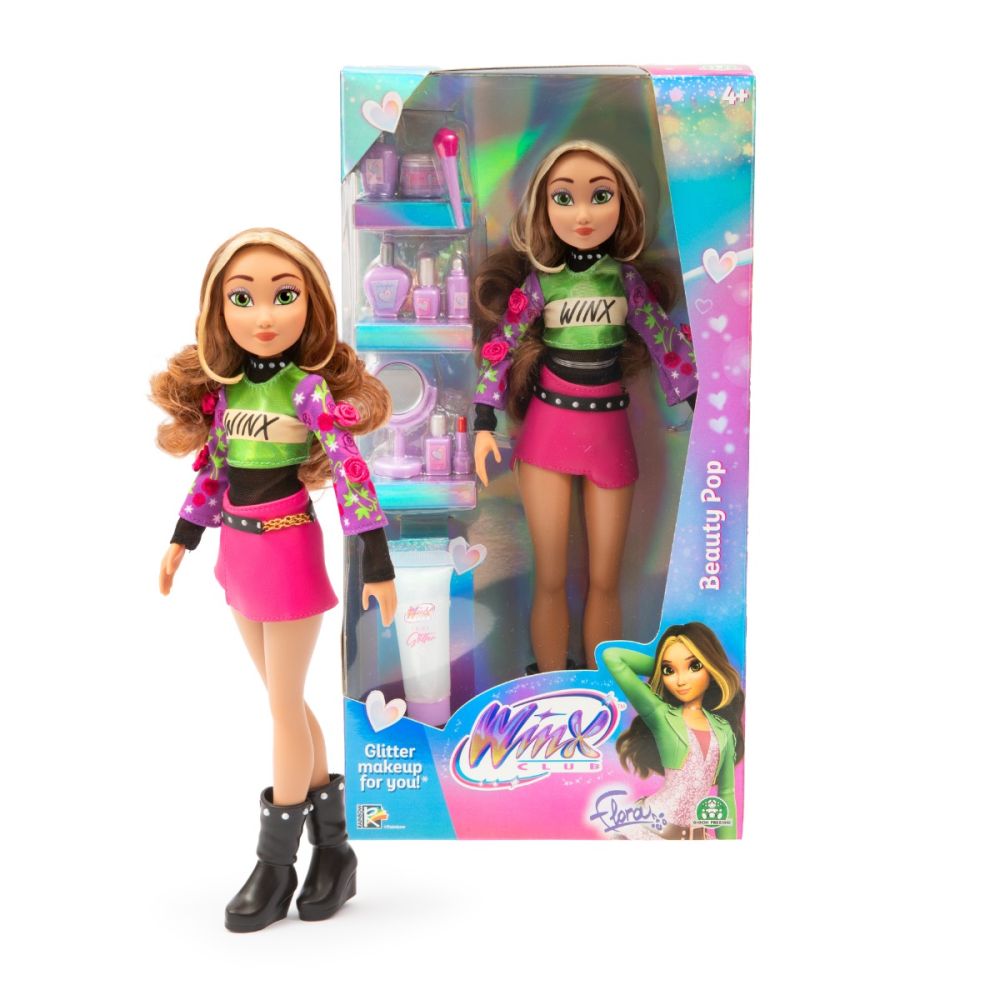 Papusa Winx Beauty Pop, Flora, 27cm