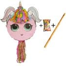 Pinata cu bat si confetti Fetita Unicorn, PinaStar