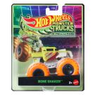 Masina Hot Wheels, Monster Truck, Glow In The Dark, Bone Shaker, 1:64, JFX11