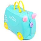 Valiza pentru copii Ride-On Una Unicorn Trunki, Turcoaz, 46 cm