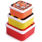 Set 3 caserole Trunki, Rosu, Galben, Portocaliu