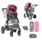 Carucior Lorelli Sistem 2 in 1 Rose and Grey Princess