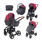 Set Carucior Lorelli Rimini, cos landou separat, Red & Black Lighthouse
