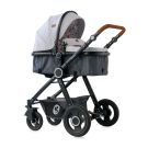 Set Carucior Lorelli Alexa, cos auto inclus, Dark Grey Lighthouse