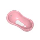 Cadita cu dop de scurgere si baza antialunecare Lorelli, Bear, Dark Pink, 84 cm