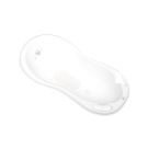 Cadita bebe cu dop si baza antialunecare Lorelli, Bear, White, 100 x 51 x 31 cm