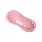 Cadita bebe cu dop si baza antialunecare Lorelli, Bear, Dark Pink, 100 x 51 x 31 cm