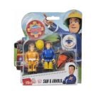 Set 2 figurine articulate Pompierul Sam, Arnold si Sam, 7.5 cm
