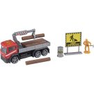 Camion cu accesorii de constructie Teamsterz, Rosu