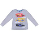 Bluza de baieti cu imprimeu Cars, Gri