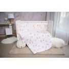 Set lenjerie pat, 60 x 120 cm, Smile Bumbac Ranforce, Lorelli, Beige Bunnies