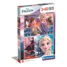 Puzzle Clementoni Disney Frozen, 2 x 60 piese