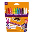 Set carioci multicolore si radiera Colour Erase Bic, P12