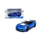 Masinuta Maisto Corvette Grand Sport 2017, 1:24 - Albastru