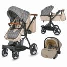 Carucior transformabil 3 in 1 Ambra Coccolle, Safari Beige