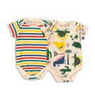 Set 2 body cu maneca scurta si capse Minoti Rex